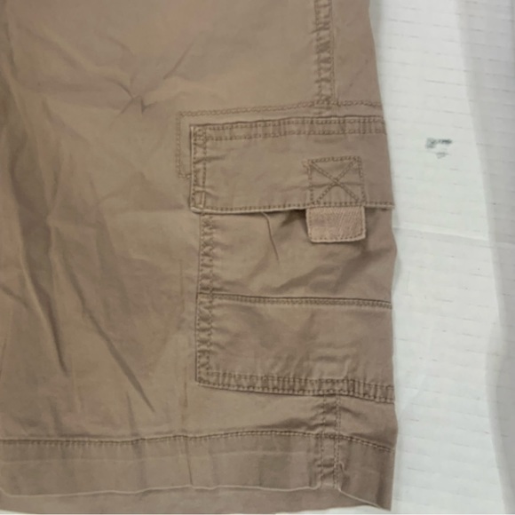 Sonoma Life Womens Cargo Shorts Plus Size 14 Tan Beige Pockets Knee Length - Picture 10 of 11